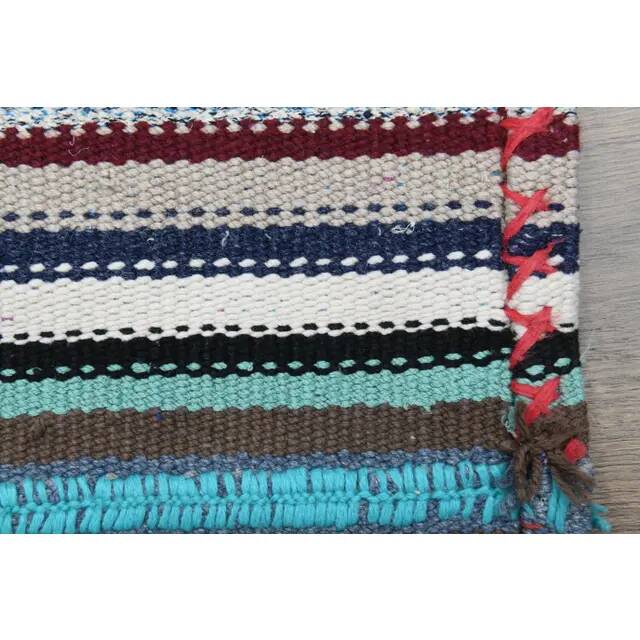 1970s Vintage Turkish Oushak Handmade Wool Cotton Purple Area Rug 175x274