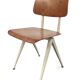 Lot of 4 vintage school chairs Galvanitas S16 Netherlands
