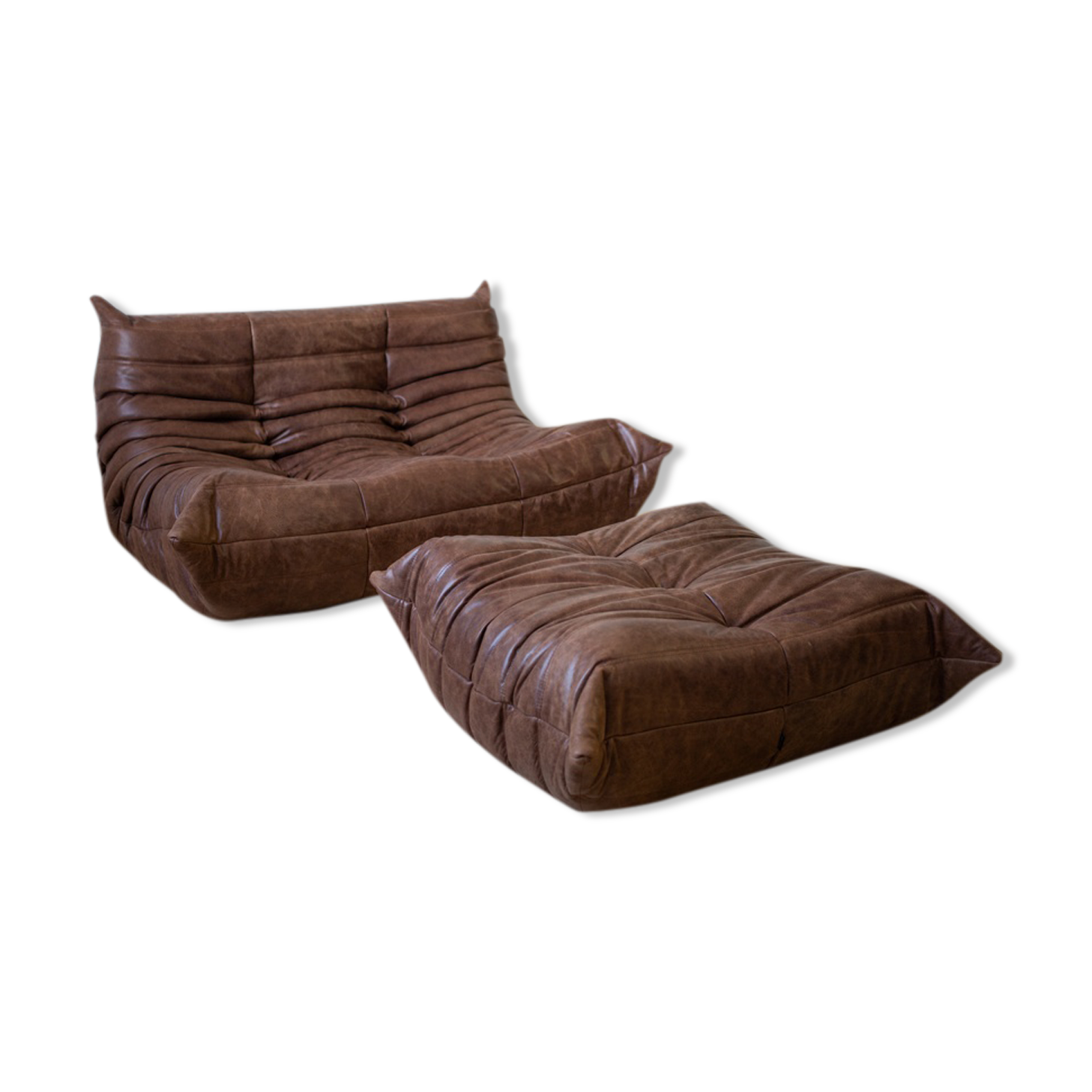 Sofa and pouf by Michel Ducaroy for Ligne Roset