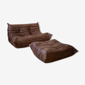 Sofa and pouf by Michel Ducaroy for Ligne Roset