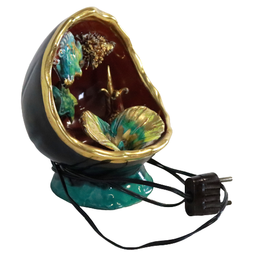 Vintage Vallauris ceramic table lamp lamp