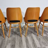 Dining Chairs by Radomir Hoffman for Ton, 1950s, Set of 4