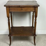 Louis Philippe style walnut side table, dressing table