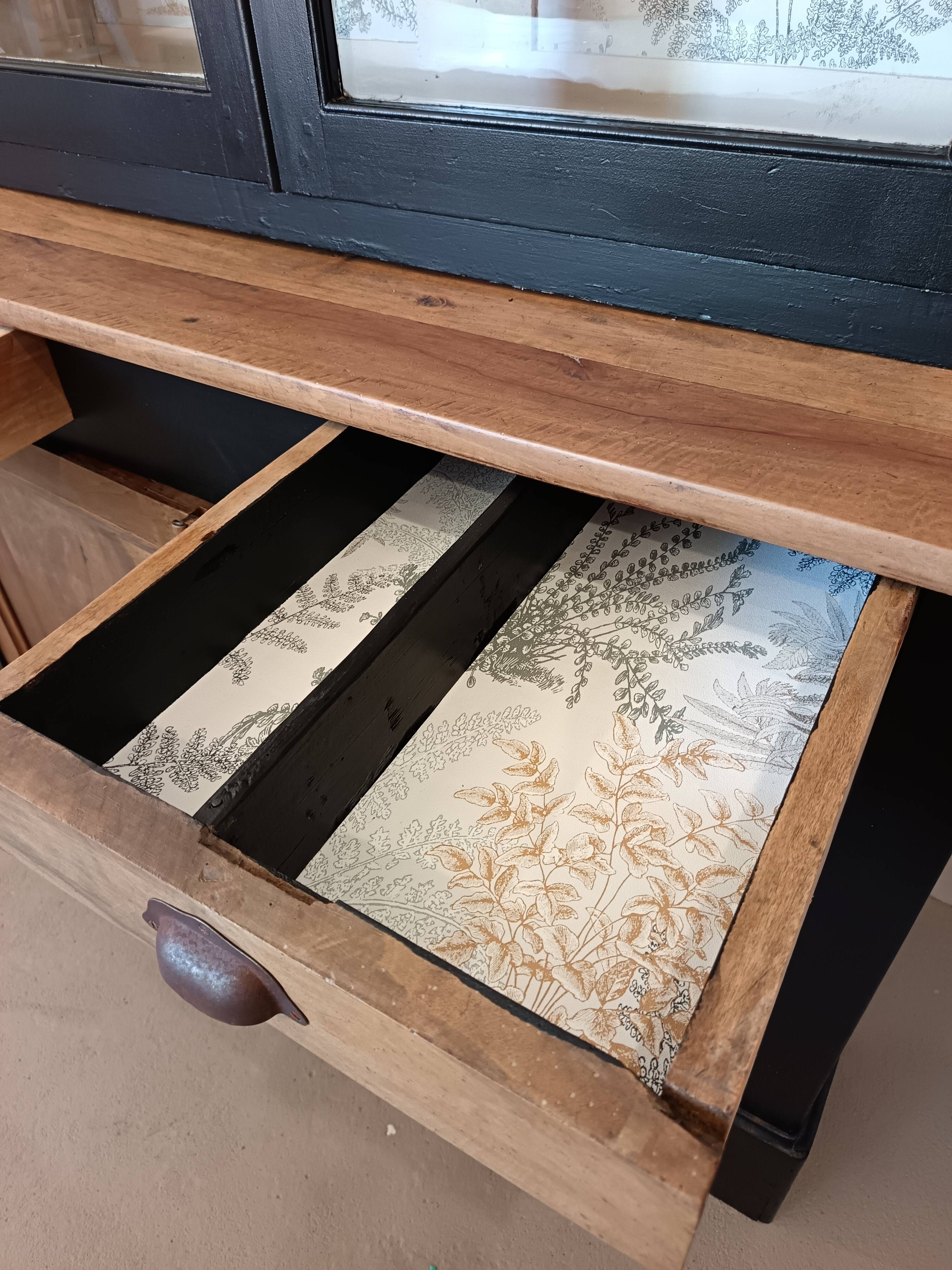 Buffet, vaisselier, bibliothèque vitrée ancienne