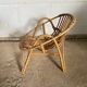 Vintage rattan children's armchair 1960s