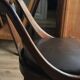 Art deco office chair gondola back