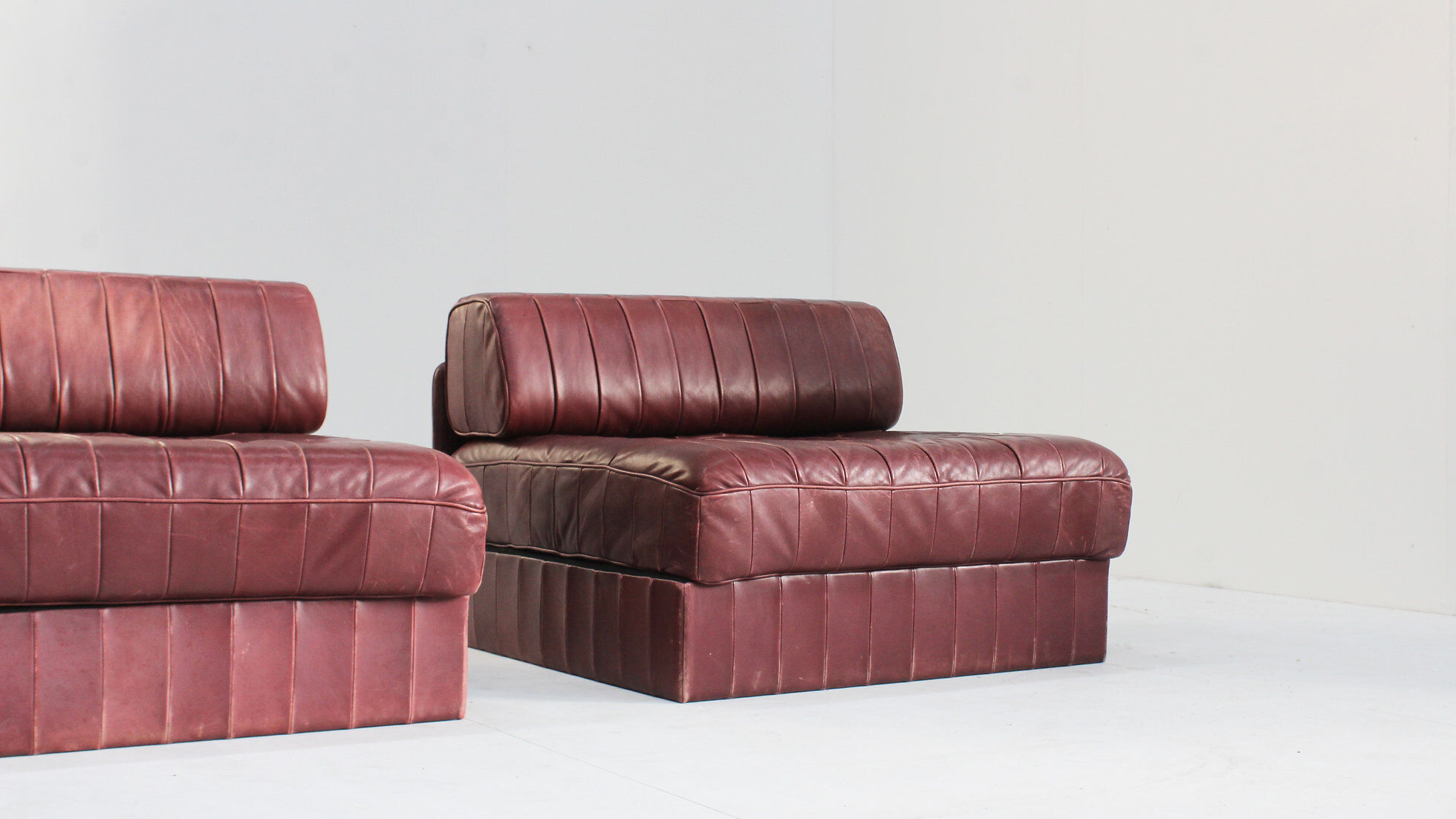 De Sede DS 88 modular sofa leather patchwork Switzerland 1970s