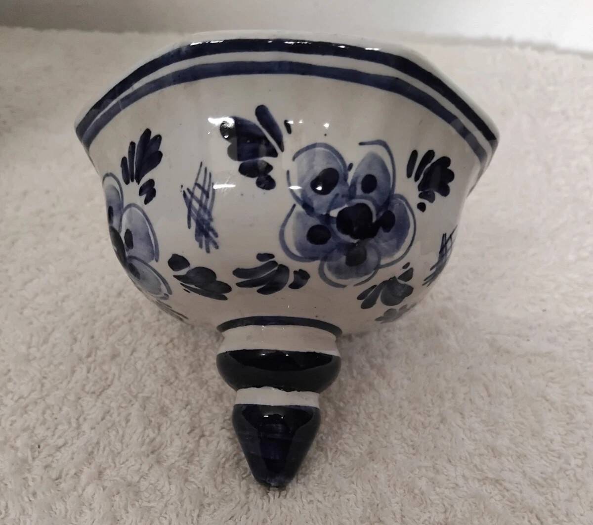 Vintage Delft Vase/Potiche, Hand-Painted and Signed