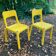 Pair of Altaïr chairs by Henry Massonnet