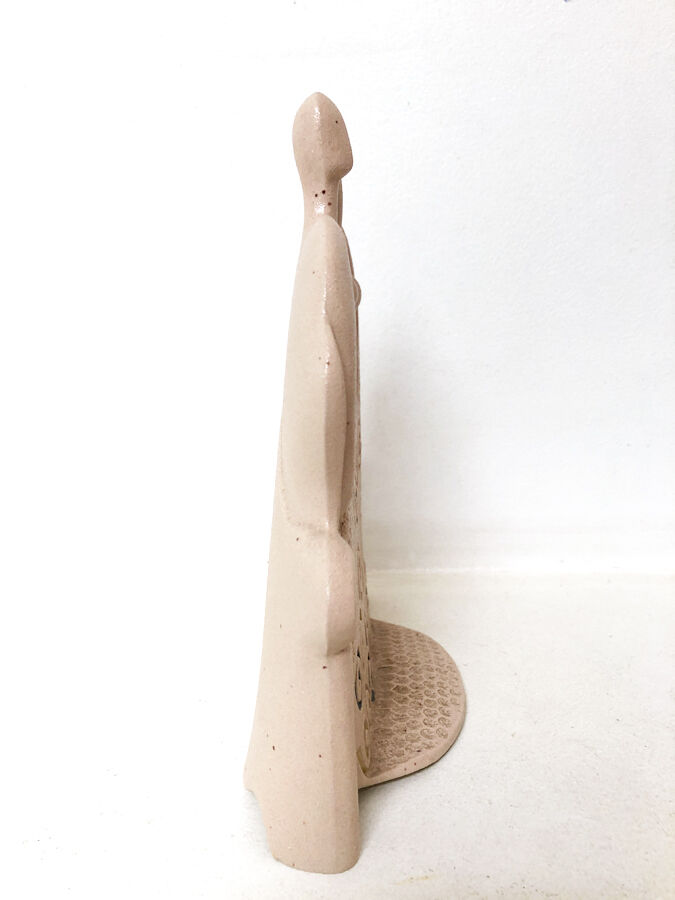 Couple rose, ceramiche chiminazzo, 1970