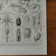 Lithographie originale sur les crustacés