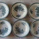 Lot 6 hollow plates old iron earth St Amand model Margot