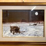 Lili Bra: Large Oil On Panel Signed And Dated Lower Right