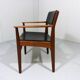 Armchair in teak & leather by Frem Røjle, Denmark