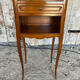 Antique nightstand louis xv style cherry wood drawer + vintage case
