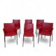 Roberto barbieri pour zanotta, 2 fauteuils et 4 chaises "lia"