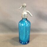 Former little siphon of bistro seltz water deco vintage blue bar Isère