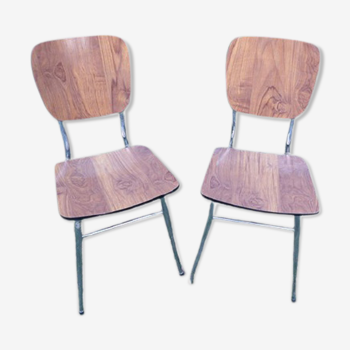 Wooden formica chairs effect 70 wide folder