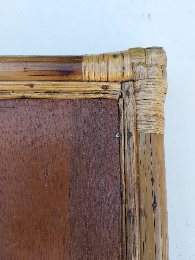 Vintage canning bamboo tray