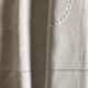 Linen cloth sheet embroidered with a pea festoon