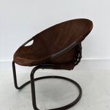 Vintage Suede Ball Chair by Lusch & Co., 1970s