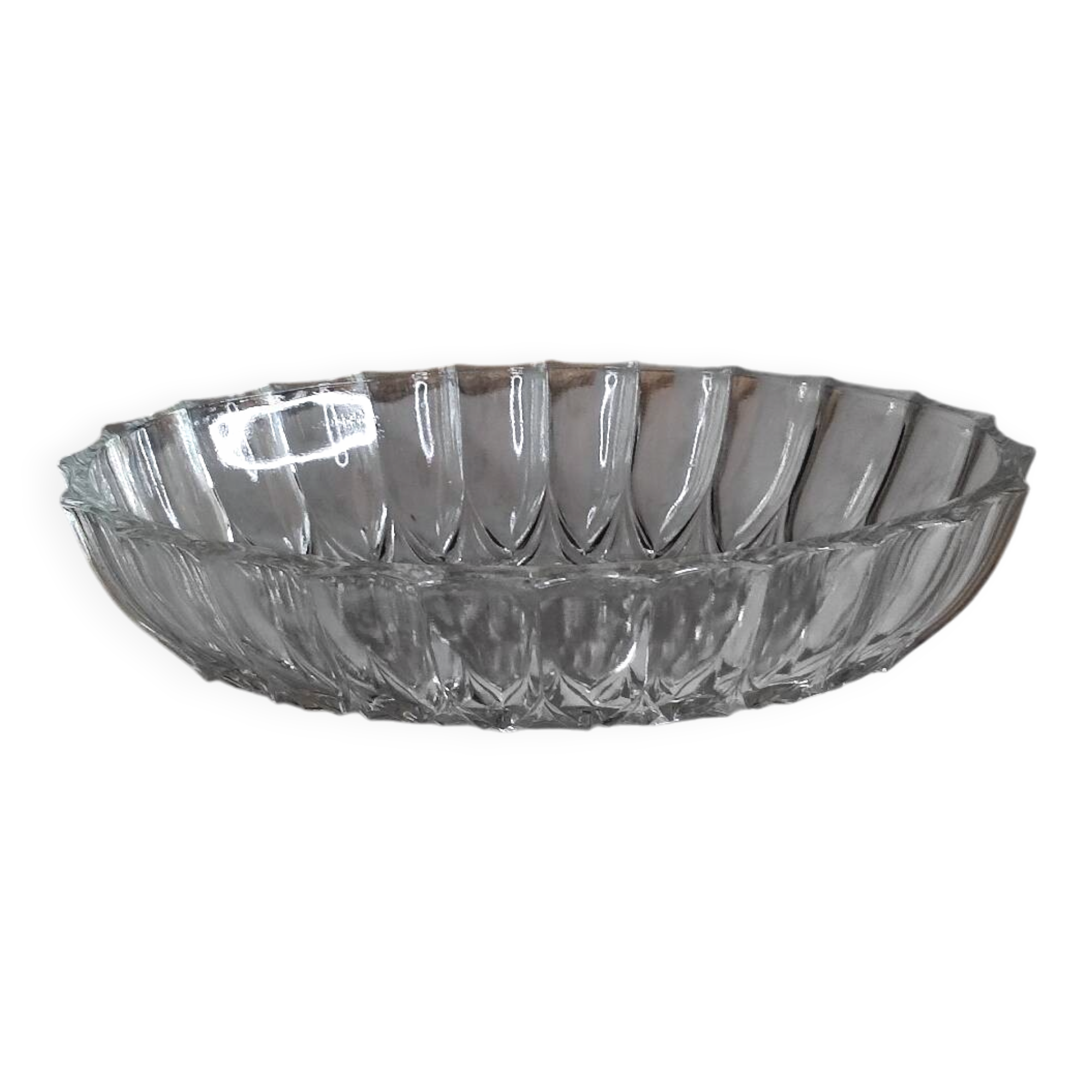 Cut glass oil ramekin