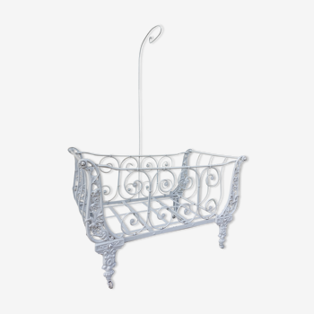Folding child's bed in cast iron Napoleon lll