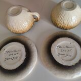 Breakfast service Bruno Dose + egg cup – Poterie du Breuil, Sar