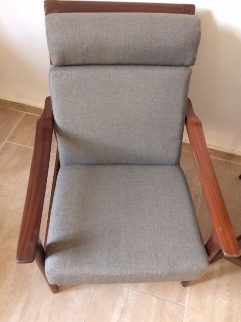 Paire de fauteuils scandinaves en teck années 60
