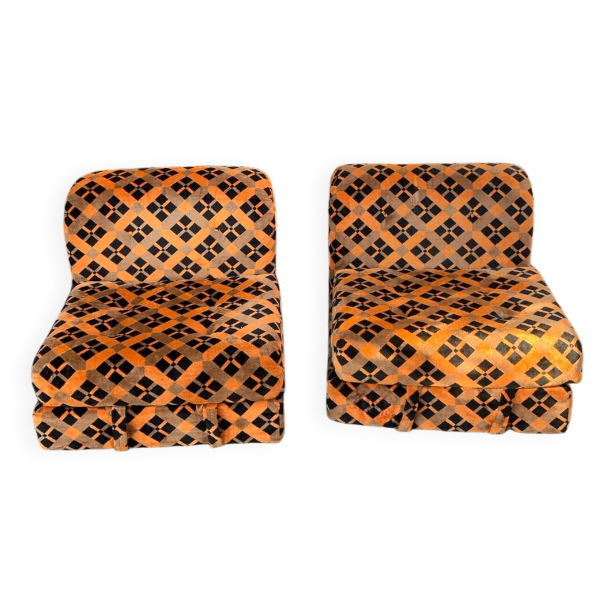 Vintage 70s modular sofa chairs