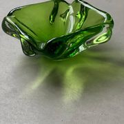 Green Murano glass , 1960's contemporary glass hand made in Italy