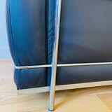 LC2, Le Corbusier for Cassina, Threeseater, Chrome and Leather