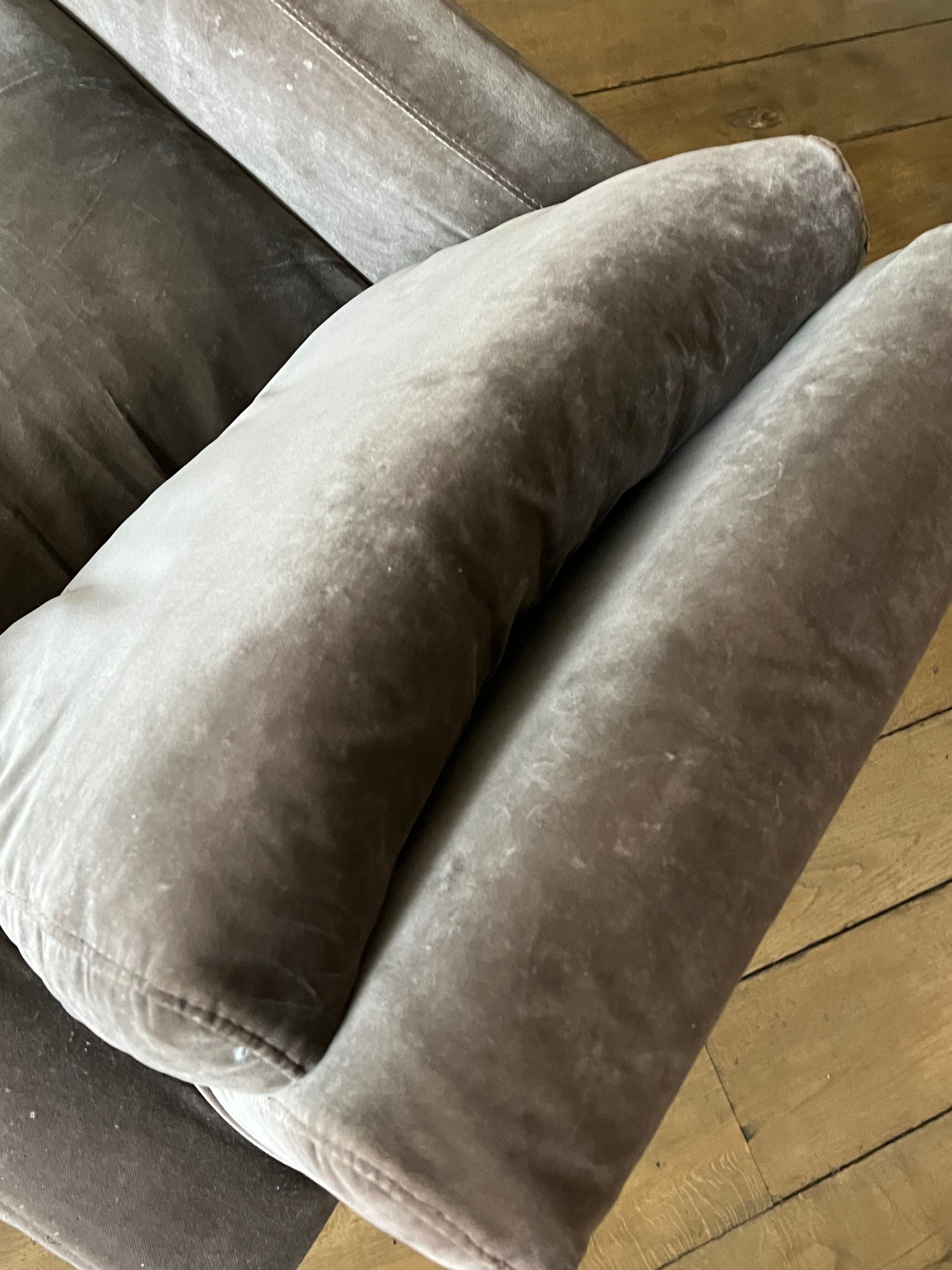 Armchair chester habitat velvet plum