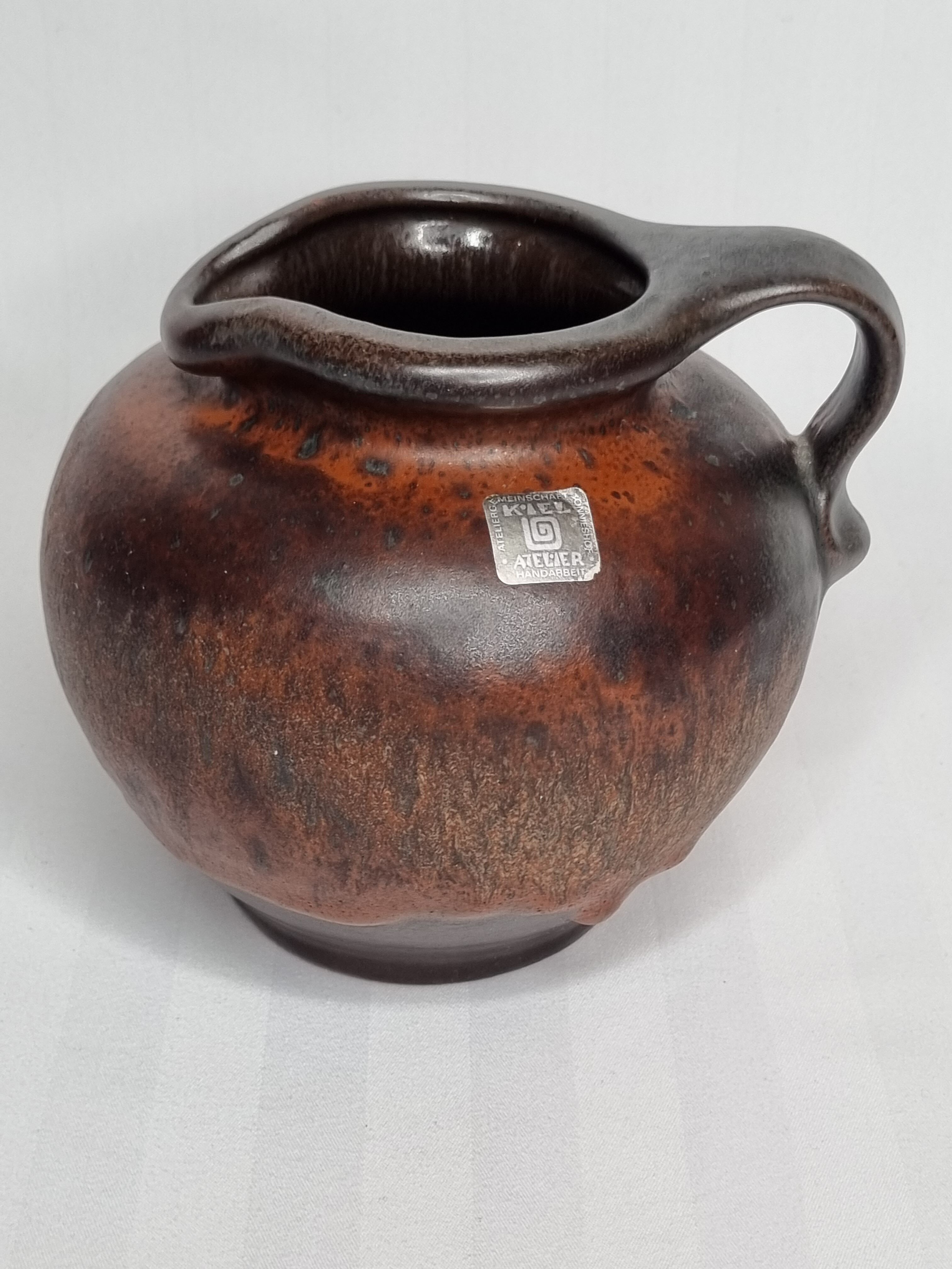 Vase West Germany Carstens Tonnieshof Keramik, 1960s-1970s, 14 cm