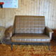 Sofa bench skai camel 50s