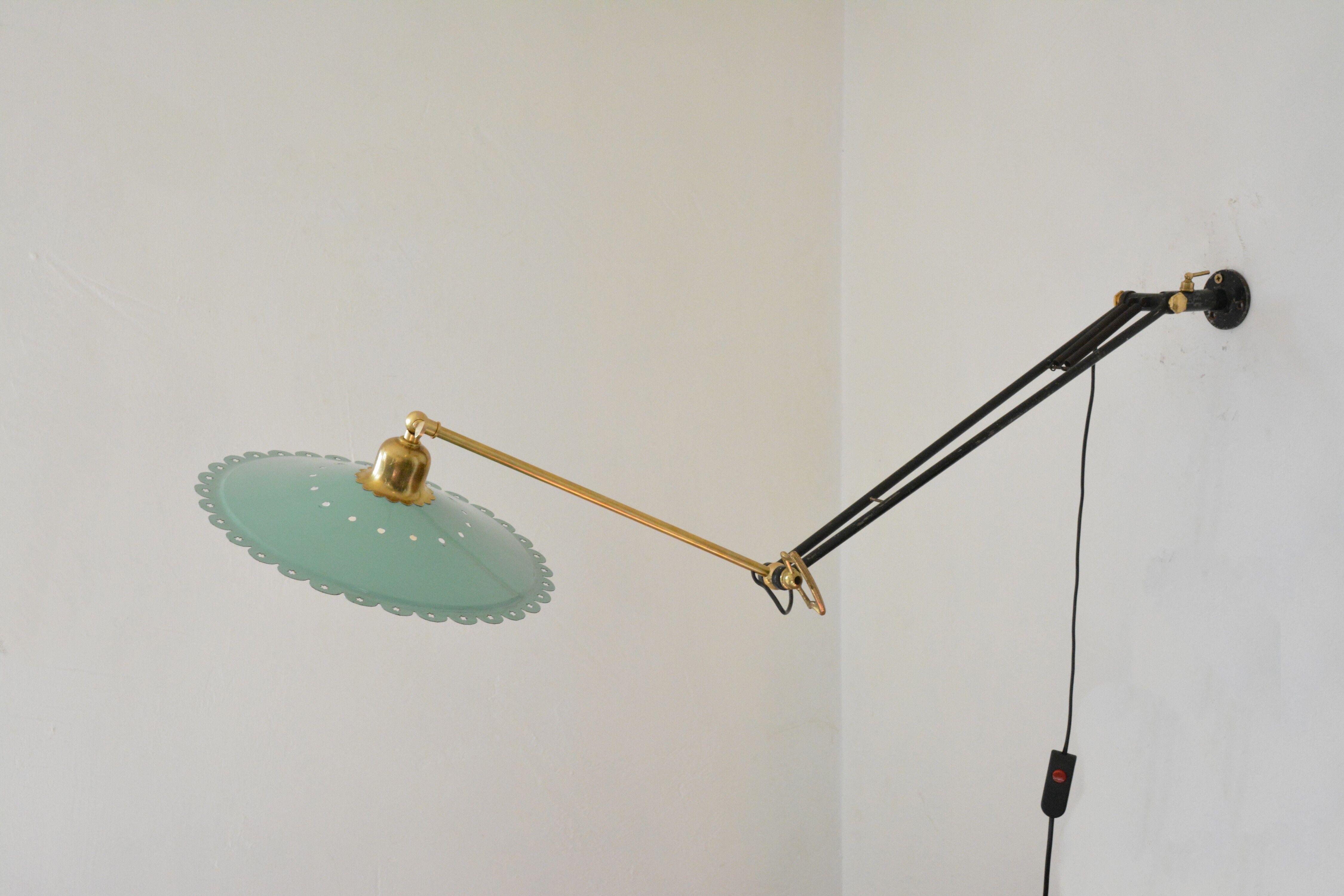 Italian wall lamp, 50s