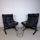 Siesta armchair by Ingmar Relling – black leather – Westnofa