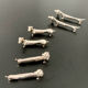 6 various animal knife holders in silver metal