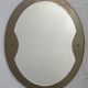 Beveled oval mirror by Lupi Cristal Luxor, Italy, 1970s