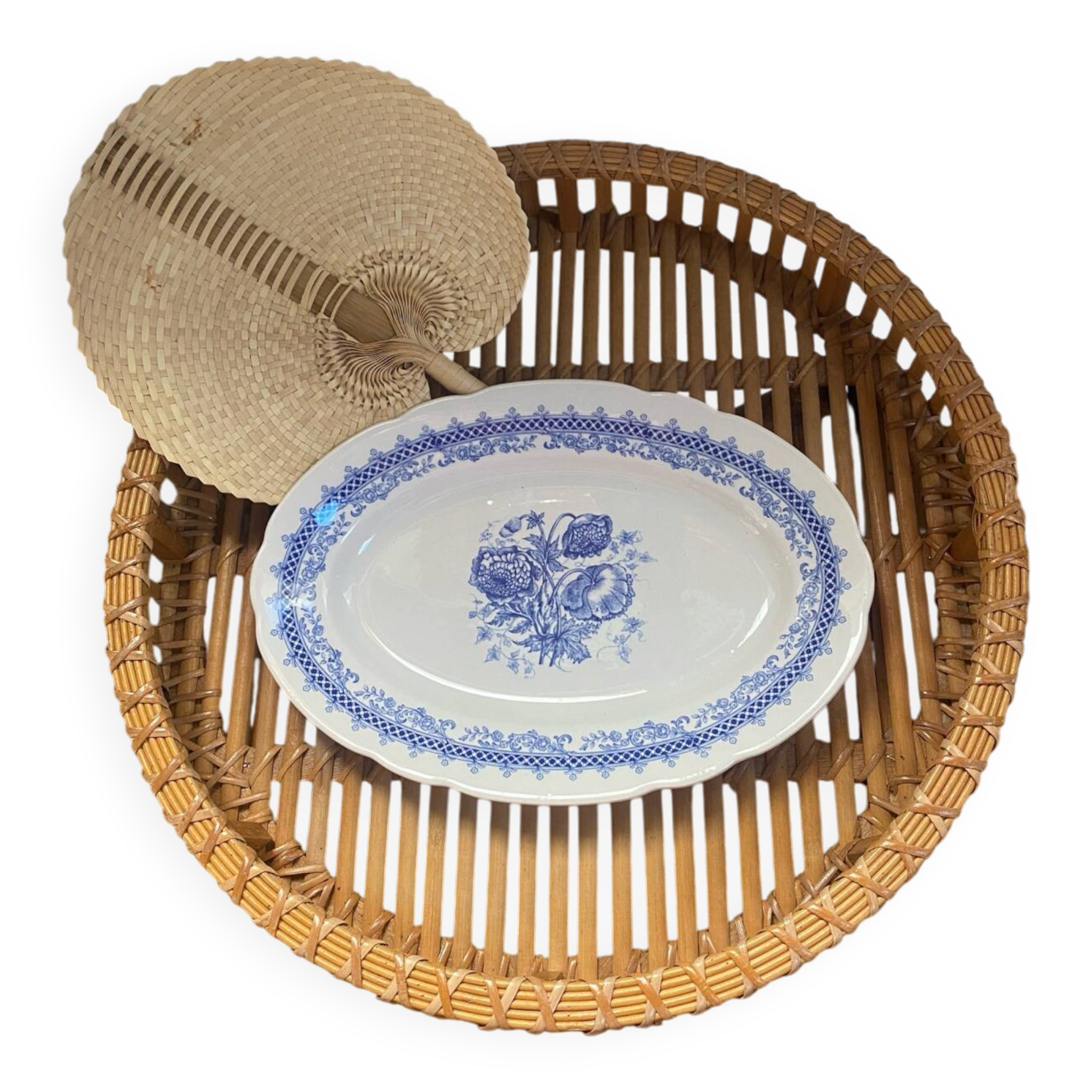 Oval ironstone dish stamped Laveno