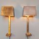 Pair of brass wall lamps, Paul Moerenhout, 70s