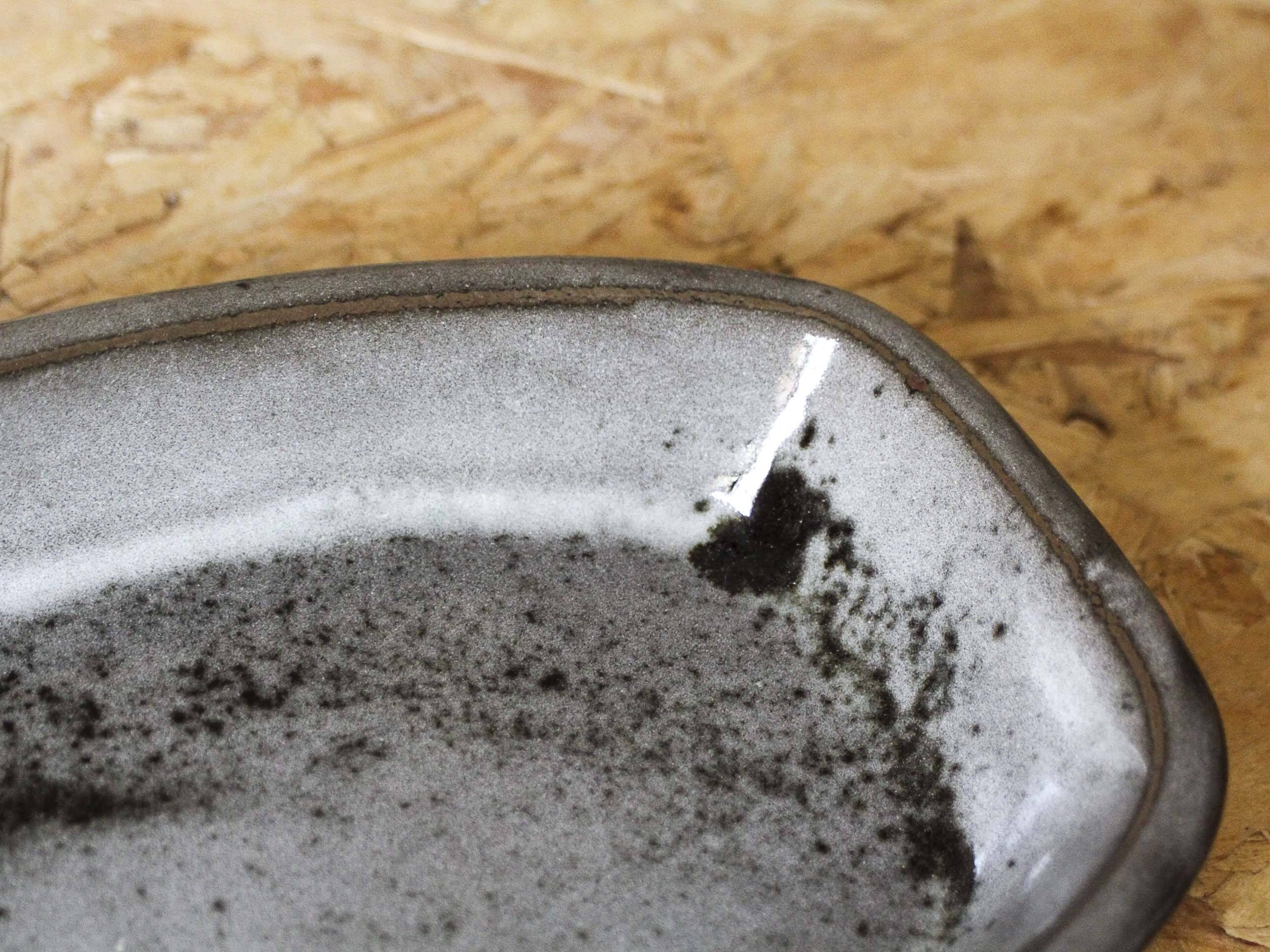 Glazed ceramic serving dish