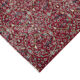 Hand-knotted vintage turkish red carpet 165 cm