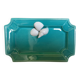 Vide poche coquillages bleu turquoise, Italie