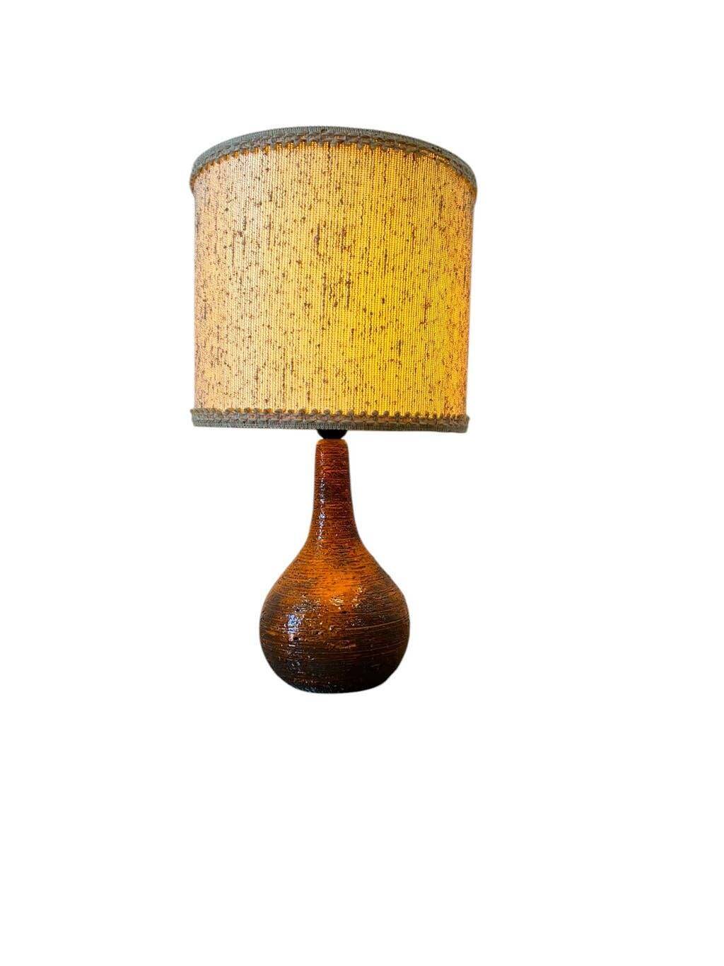 Lampe de table vintage orange à lave Krösselbach