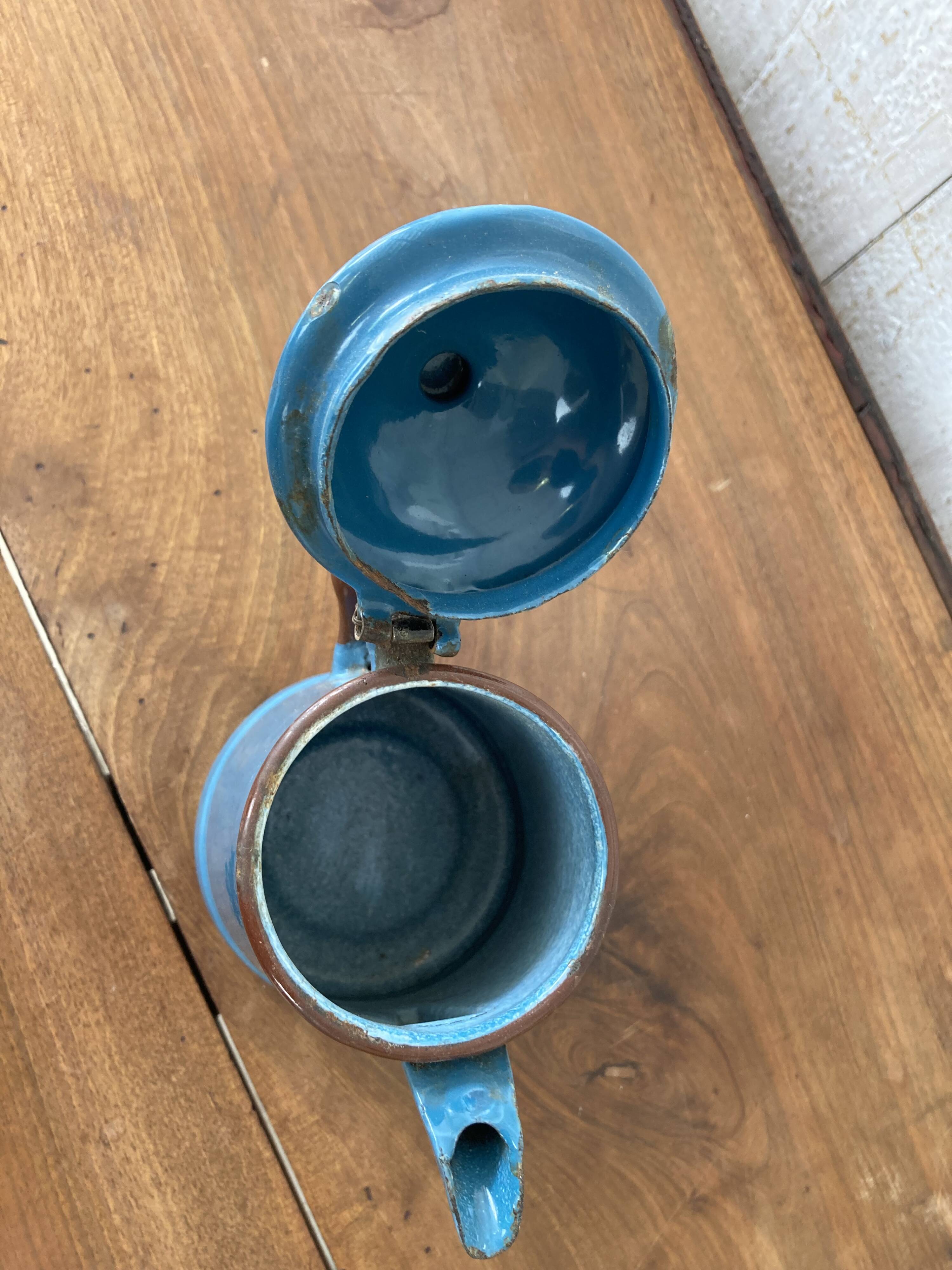 Vintage enameled coffee pot