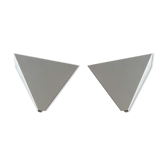 Lot de 2 appliques blanc ivoire