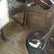 Table foot Tulip smoked glass tray