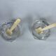 Paire de salerons en cristal Baccarat