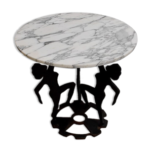 Table de salon en fer découpé,